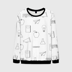 Свитшот мужской Эскизы простые, цвет: 3D-черный