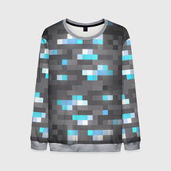 Свитшот мужской АЛМАЗНАЯ РУДА DIAMOND ORE MINCRAFT, цвет: 3D-меланж