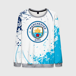 Свитшот мужской Manchester City - Футбольный клуб, цвет: 3D-меланж