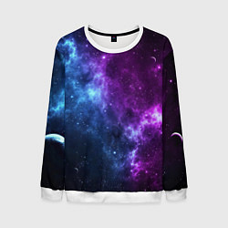 Свитшот мужской NEON GALAXY НЕОНОВЫЙ КОСМОС, цвет: 3D-белый