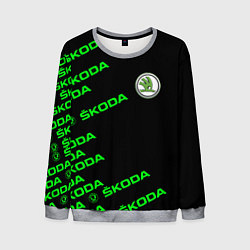 Мужской свитшот SKODA LINE LOGO STYLE GREEN