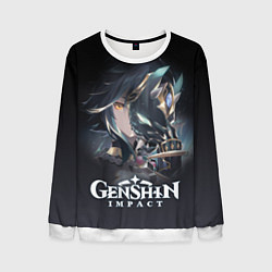 Свитшот мужской ГенШин - игра с открытым миром, цвет: 3D-белый