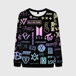 Мужской свитшот K-pop лого исполнителей