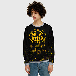 Свитшот мужской ONE PIECE ПИРАТЫ БРЫЗГИ КРАСОК, цвет: 3D-меланж — фото 2