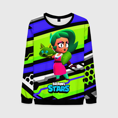 Мужской свитшот Lola BrawlStars green / 3D-Черный – фото 1