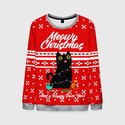 Мужской свитшот MEOW CHRISTMAS