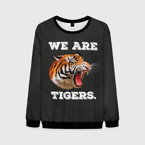 Мужской свитшот Тигр We are tigers / 3D-Черный – фото 1