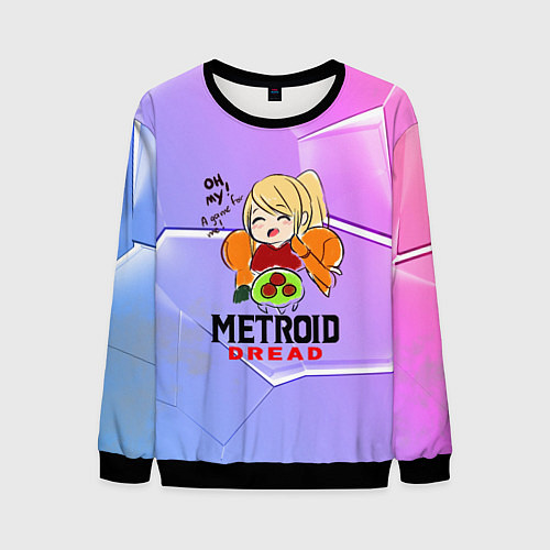 Мужской свитшот Metroid Dread Самус Аран / 3D-Черный – фото 1