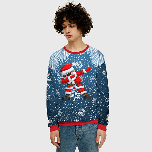 Мужской свитшот DAB SANTA WINTER / 3D-Красный – фото 3