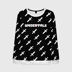 Свитшот мужской UNDERTALE LOGO СРАЖЕНИЕ, МЕЧИ, цвет: 3D-белый