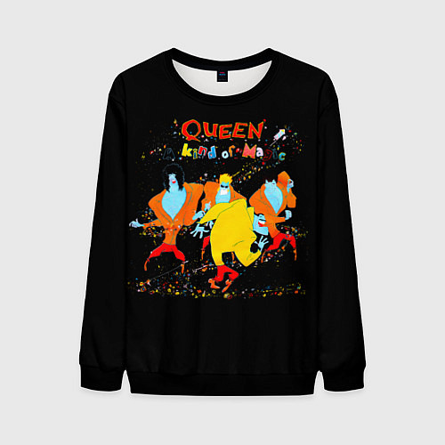 Мужской свитшот A Kind of Magic - Queen / 3D-Черный – фото 1