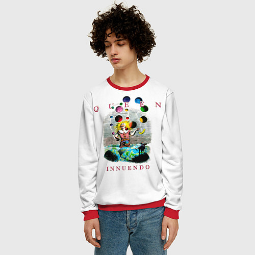 Мужской свитшот Innuendo - Queen / 3D-Красный – фото 3