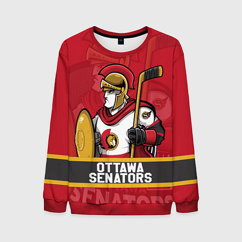 Мужской свитшот Оттава Сенаторз, Ottawa Senators / 3D-Красный – фото 1