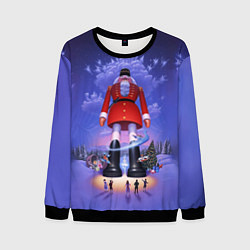 Свитшот мужской New Years Nutcracker giant, цвет: 3D-черный