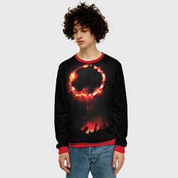 Свитшот мужской DARK SOULS PRAISE THE SUN, цвет: 3D-красный — фото 2