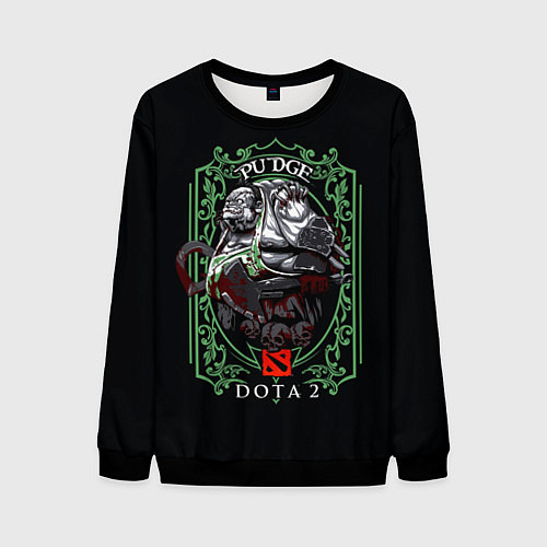 Мужской свитшот ДОТА 2 ПУДЖ / 3D-Черный – фото 1