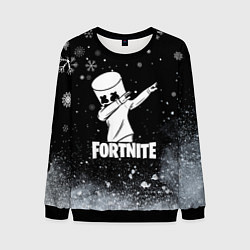 Мужской свитшот НОВОГОДНИЙ FORTNITE MARSHMELLO