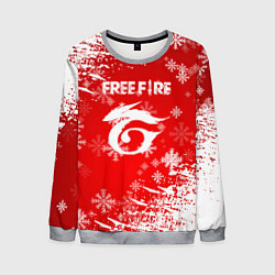 Мужской свитшот Free Fire - Новогодний