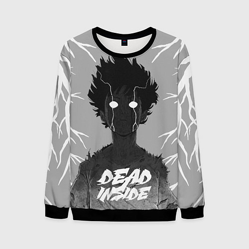 Мужской свитшот DEAD INSIDE Mob psycho / 3D-Черный – фото 1