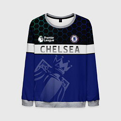 Свитшот мужской FC Chelsea London ФК Челси Лонон, цвет: 3D-меланж