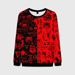 Мужской свитшот THE WITCHER LOGOBOMBING BLACK RED