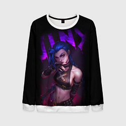 Мужской свитшот JINX ARCANE НАДПИСЬ LEAGUE OF LEGENDS