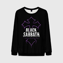 Свитшот мужской Black Sabbat Cross, цвет: 3D-черный