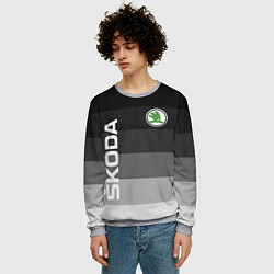 Свитшот мужской SKODA, ШКОДА ГРАДИЕНТ, цвет: 3D-меланж — фото 2