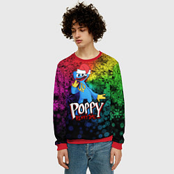 Свитшот мужской POPPY PLAYTIME НОВОГОДНИЙ ПОППИ ПЛЕЙТАЙМ, цвет: 3D-красный — фото 2