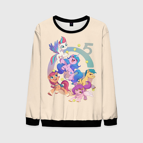 Мужской свитшот G5 My Little Pony / 3D-Черный – фото 1