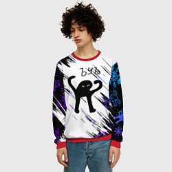 Свитшот мужской Новогодний ЪУЪ СЪУКА, цвет: 3D-красный — фото 2