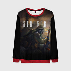 Свитшот мужской СТАЛКЕР ТЕНИ ЧЕРНОБЫЛЯ, ЧАЭС STALKER, цвет: 3D-красный