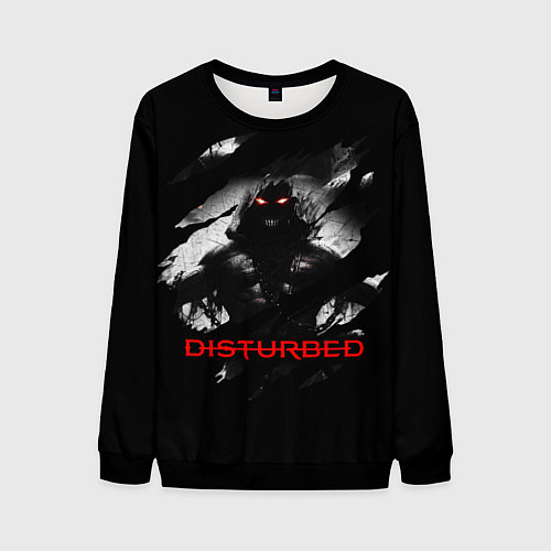 Мужской свитшот DISTURBED THE GUY ЛИЦО ДЕМОНА / 3D-Черный – фото 1