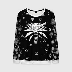 Мужской свитшот ЧЁРНЫЙ СВИТЕР ВЕДЬМАК НОВОГОДНИЙ