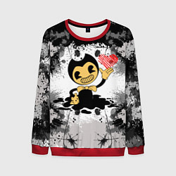 Свитшот мужской BENDY LOVE БЕНДИ С СЕРДЦЕМ, цвет: 3D-красный