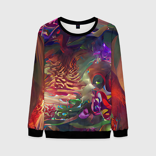 Мужской свитшот Рождественские тайны / 3D-Черный – фото 1