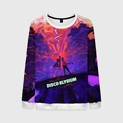 Свитшот мужской Disco art, цвет: 3D-белый