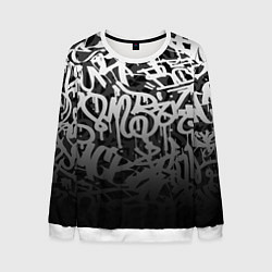 Свитшот мужской GRAFFITI WHITE TAGS ГРАФФИТИ, цвет: 3D-белый