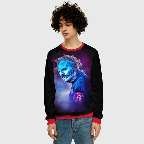 Мужской свитшот Slipknot - Corey Taylor - TGC / 3D-Красный – фото 3