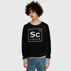 Свитшот мужской SC - SARCASM 75 САРКАЗМ, цвет: 3D-меланж — фото 2