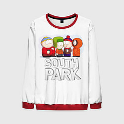 Мужской свитшот South Park - Южный парк Кенни, Кайл, Стэн и Эрик