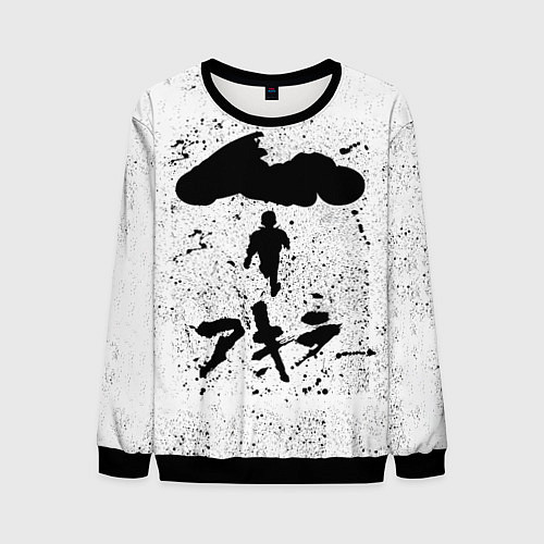 Мужской свитшот Akira черный постер / 3D-Черный – фото 1