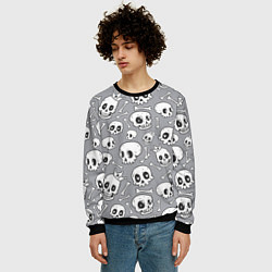 Свитшот мужской Skulls & bones, цвет: 3D-черный — фото 2