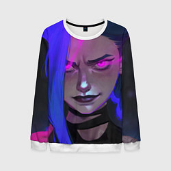 Свитшот мужской League Of Legends Arcane ДЖИНКС Jinx Powder, цвет: 3D-белый