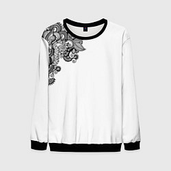 Мужской свитшот Черно Белые КруЖева