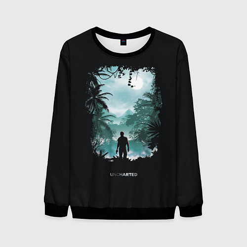 Мужской свитшот Спина Нейтана / 3D-Черный – фото 1