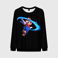 Свитшот мужской Марио волшебник, цвет: 3D-черный