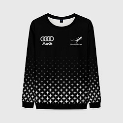 Свитшот мужской Audi, Ауди, Звезды, цвет: 3D-черный