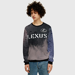 Свитшот мужской LEXUS Lexus - Краски, цвет: 3D-черный — фото 2