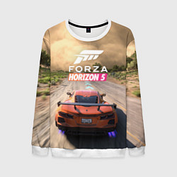 Свитшот мужской Forza Horizon 5 Игра, цвет: 3D-белый